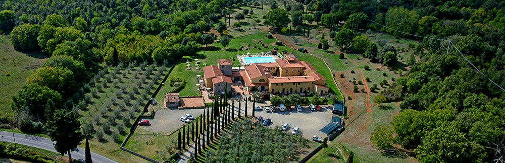 Aerial View of Hotel Casolare Le Terre Rosse